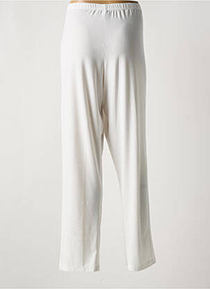 Pantalon drept talie elastică alb GREGORY PAT femeie