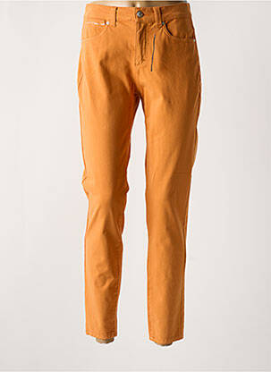 Pantalon slim buzunare galben ANNA MONTANA femeie