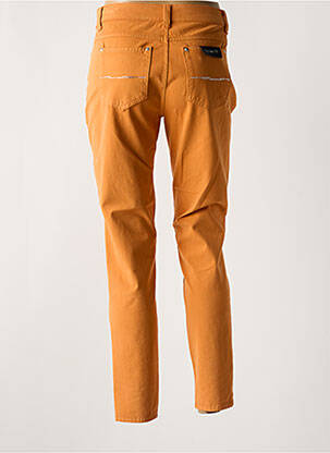 Pantalon slim buzunare galben ANNA MONTANA femeie