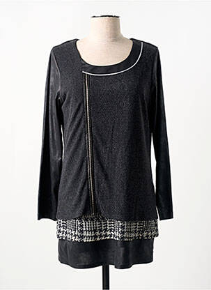 Tunică mâneci lungi negru MERI & ESCA femeie