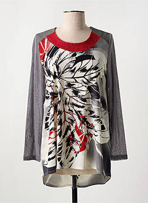 Tunică mâneci lungi gri MERI & ESCA femeie