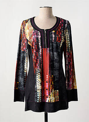 Tunică mâneci lungi negru FRANCE RIVOIRE femeie