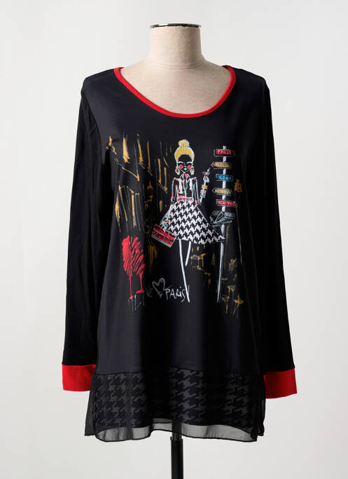 Tunică mâneci lungi negru MERI & ESCA femeie