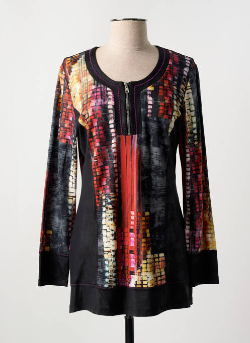 Tunică mâneci lungi negru FRANCE RIVOIRE femeie