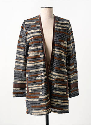 Vestă cu mâneci lungi maro MERI & ESCA femeie