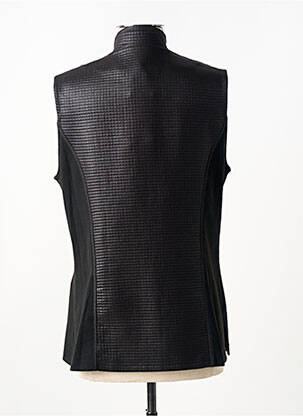 Vestă fără mâneci croială cambrată negru FRANCE RIVOIRE femeie