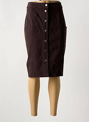 Fustă midi maro GUY DUBOUIS femeie