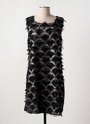 Rochie midi fără mâneci fără mâneci negru COULEURS DU TEMPS femeie
