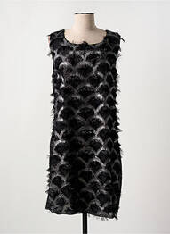 Rochie midi fără mâneci fără mâneci negru COULEURS DU TEMPS femeie