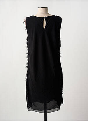 Rochie midi fără mâneci fără mâneci negru COULEURS DU TEMPS femeie