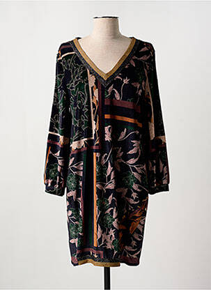 Rochie midi verde COULEURS DU TEMPS femeie