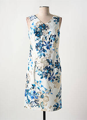Rochie midi imprimeu floral fără mâneci alb MERI & ESCA femeie