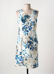 Rochie midi imprimeu floral fără mâneci alb MERI & ESCA femme
