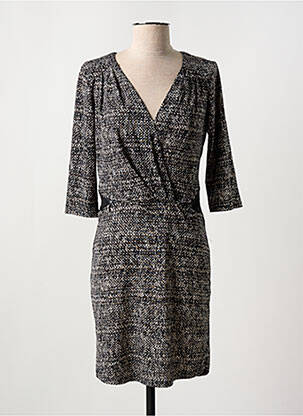 Rochie midi mâneci 3/4 mâneci 3/4 negru MERI & ESCA femeie