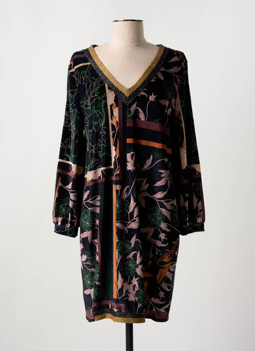 Rochie midi verde COULEURS DU TEMPS femeie