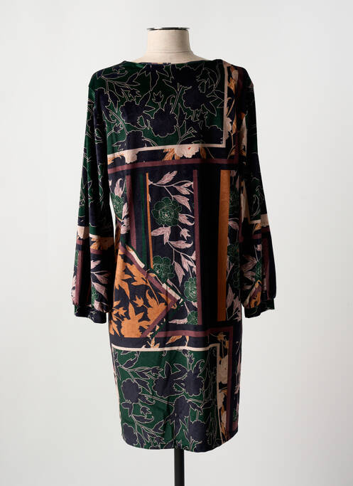 Rochie midi verde COULEURS DU TEMPS femeie