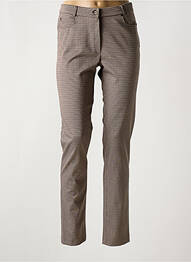Pantalon slim elasticitate mărime normală maro MERI & ESCA femme
