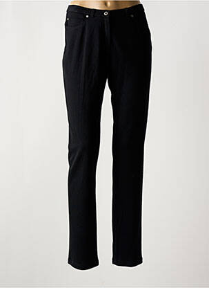 Pantalon slim talie elastică mărime normală negru MERI & ESCA femeie