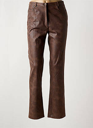 Pantalon slim maro FRANCE RIVOIRE femeie