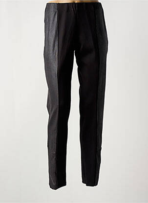 Colant țesătură imitație de piele talie înaltă negru MERI & ESCA femme