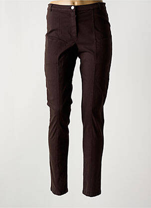 Pantalon slim maro GUY DUBOUIS femeie