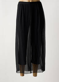 Pantalon trei sferturi talie elastică mărime normală negru MERI & ESCA femme