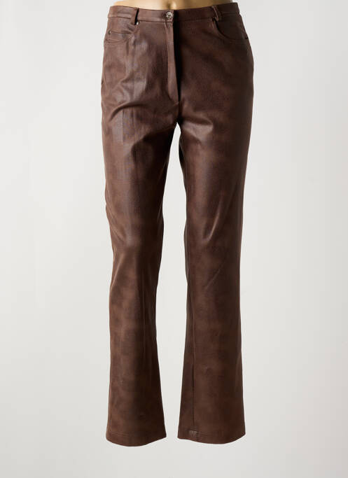 Pantalon slim maro GUY DUBOUIS femeie