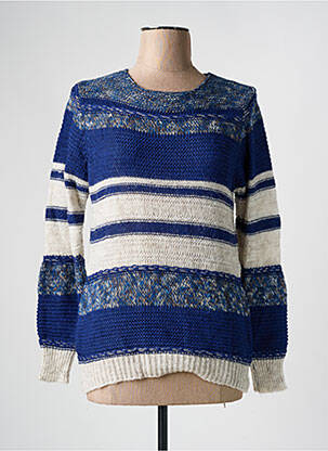 Pulover albastru COULEURS DU TEMPS femeie