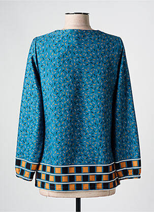 Tricou mâneci lungi mâneci lungi albastru MERI & ESCA femeie