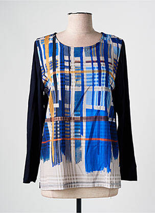 Tricou mâneci lungi mâneci lungi albastru MERI & ESCA femeie