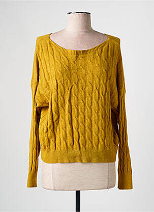 Pulover galben COULEURS DU TEMPS femeie