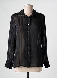 Cămașă țesătură crep mâneci lungi negru GREGORY PAT femme