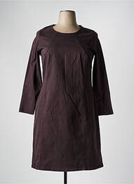 Rochie midi mâneci lungi mâneci lungi maro GUY DUBOUIS femme