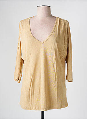 Tricou mâneci 3/4 mâneci 3/4 bej YAYA femeie