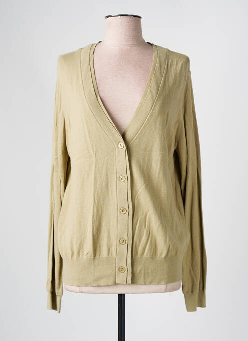 Vestă cu mâneci lungi verde YAYA femeie