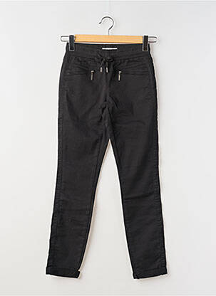Pantalon slim talie elastică mărime normală negru RED BUTTON femeie