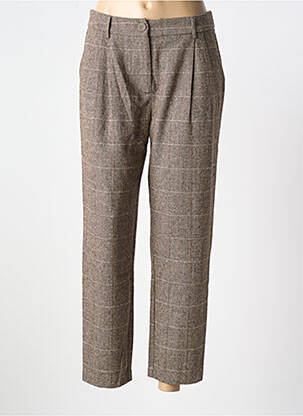 Pantalon 7/8 talie înaltă talie înaltă maro MOLLY BRACKEN femeie