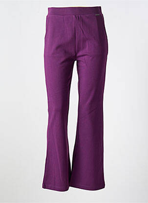 Pantalon evazat elasticitate talie înaltă violet AGATHE & LOUISE femeie