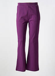 Pantalon evazat elasticitate talie înaltă violet AGATHE & LOUISE femeie
