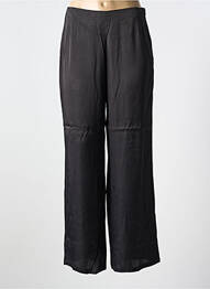 Pantalon larg închidere cu fermoar lateral talie înaltă negru AGATHE & LOUISE femeie