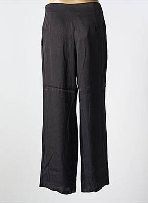 Pantalon larg închidere cu fermoar lateral talie înaltă negru AGATHE & LOUISE femeie