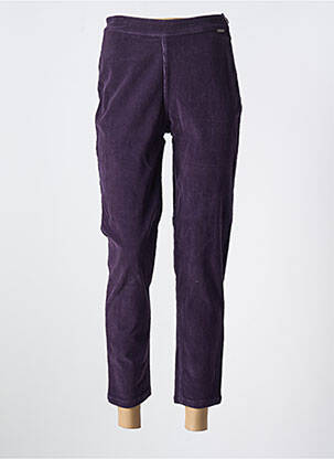 Pantalon chino buzunare talie înaltă violet AGATHE & LOUISE femeie