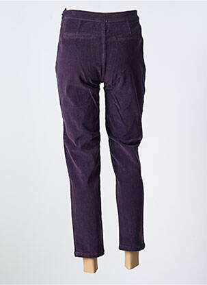 Pantalon chino buzunare talie înaltă violet AGATHE & LOUISE femeie