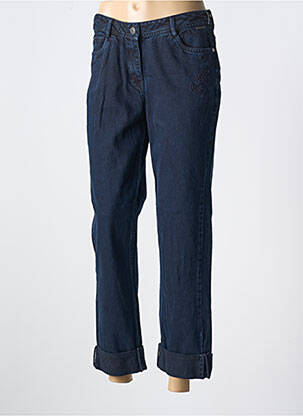 Blugi cu croială dreaptă albastru AGATHE & LOUISE femeie