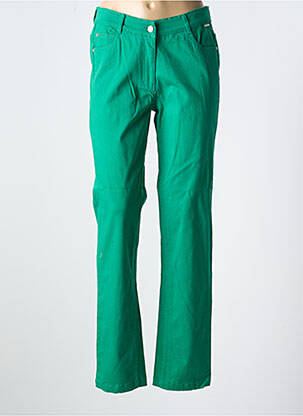 Blugi cu croială slim verde AGATHE & LOUISE femeie