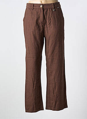 Pantalon chino maro AGATHE & LOUISE femeie