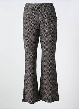 Pantalon evazat elasticitate mărime normală negru AGATHE & LOUISE femeie