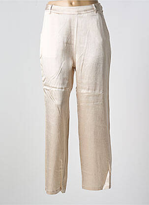 Pantalon drept elasticitate mărime normală bej AGATHE & LOUISE femeie