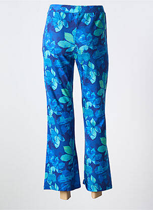 Pantalon evazat elasticitate talie înaltă albastru AGATHE & LOUISE femeie