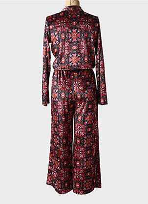 Salopetă-pantalon guler de bluză mâneci lungi negru AGATHE & LOUISE femeie
